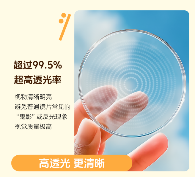 超过99.5%超高透光率