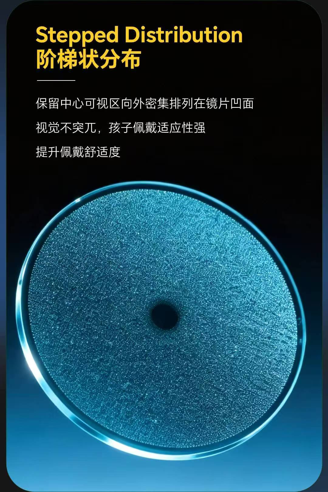 阶梯状分布设计 保留中心可视区 自适应强